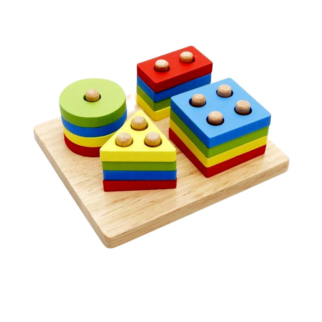 Geometric Wooden Stackers