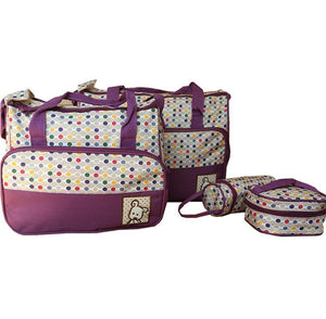 Gggles 5 Piece Nappy Bag - purple