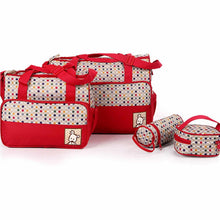 Load image into Gallery viewer, Gggles 5 Piece Nappy Bag - Red