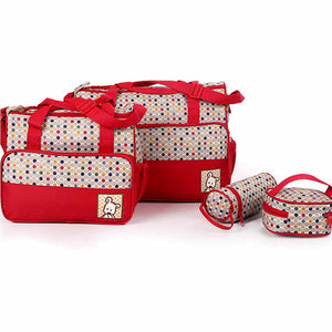 Gggles 5 Piece Nappy Bag - Red