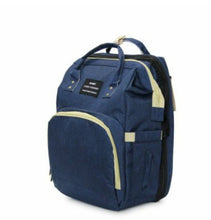 Load image into Gallery viewer, Multi-functional Nappy Bag- Navy Blue