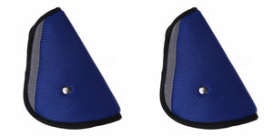 2 Seat Belt Adjusters - Blue