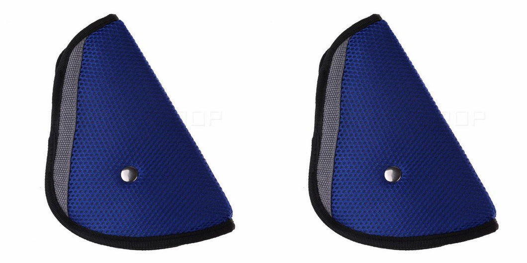 2 Seat Belt Adjusters - Blue