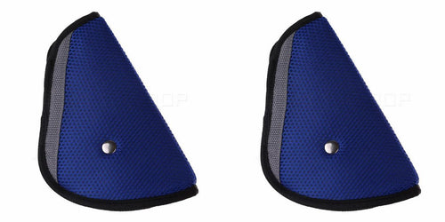 2 Seat Belt Adjusters - Blue