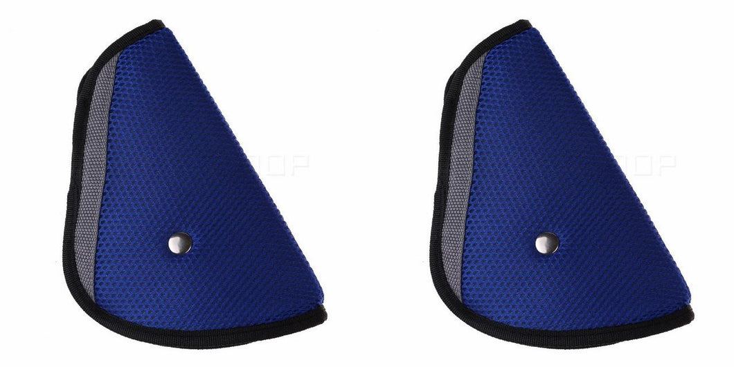 2 Seat Belt Adjusters - Blue