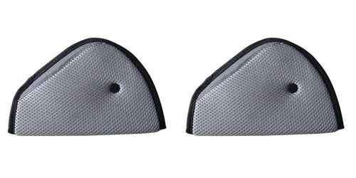 2 Seat Belt Adjusters - Grey