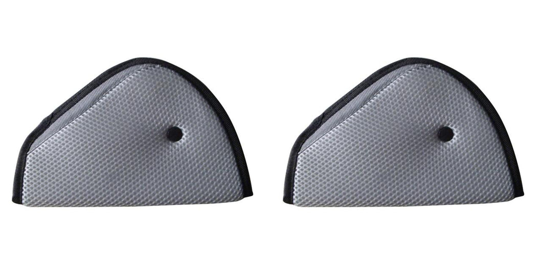 2 Seat Belt Adjusters - Grey