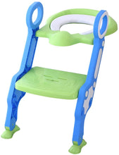 Load image into Gallery viewer, toilet ladder chair blue