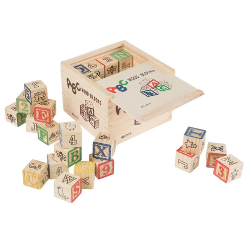 ABC Wooden Blocks - 48 Pieces